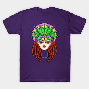 Mardi Gras Woman T-Shirt